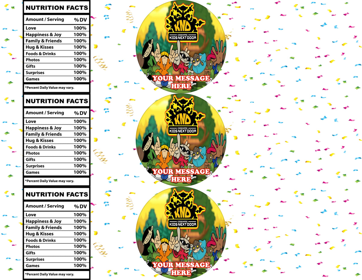 Codename Water Bottle Stickers 12 Pcs Labels Party Favors Supplies Decorations