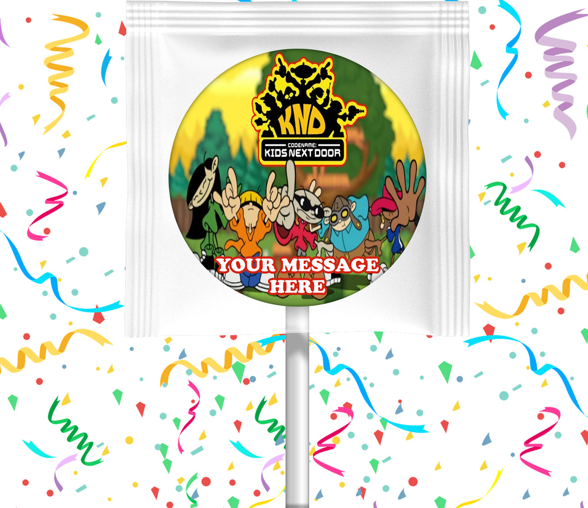 Codename Kids Next Door Lollipops Party Favors Personalized Suckers 12 Pcs