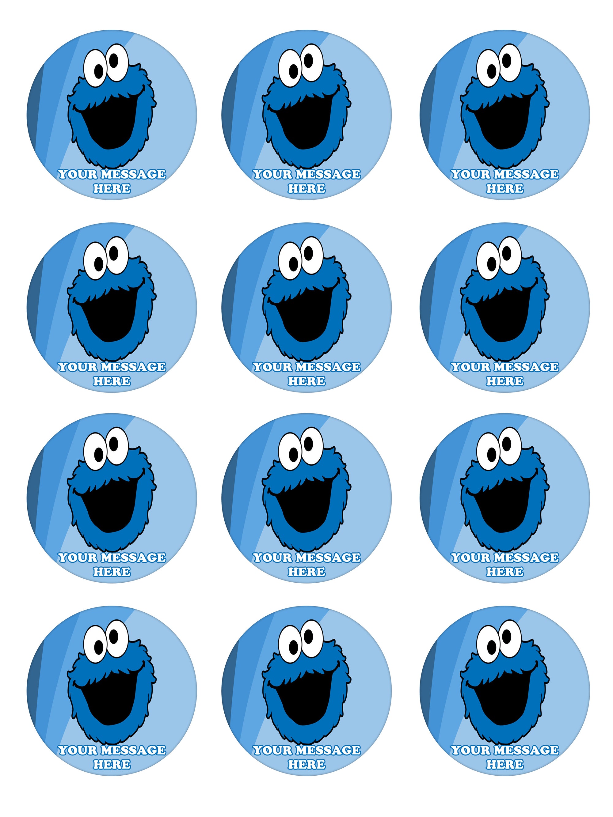 Printable Cookie Monster Face Printable Cookie Monster Face