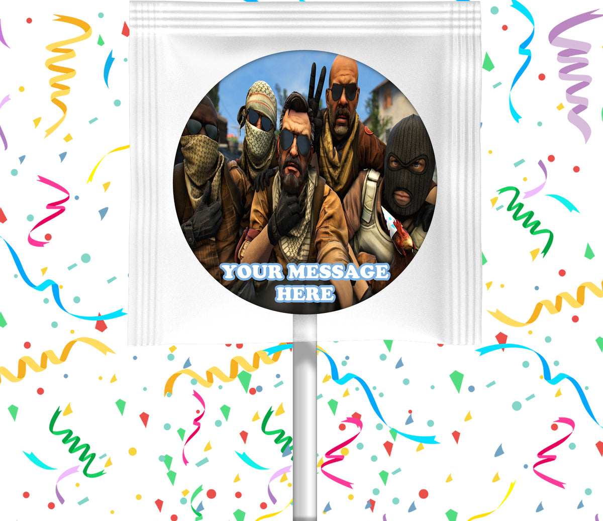 Counter Strike Lollipops Party Favors Personalized Suckers 12 Pcs
