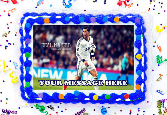 Cake topper creator - Ronaldo themed football shirt cake for Max's  birthday, made with vanilla sponge 🎂⚽️🎂⚽️ | Facebook