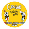 Cuphead Edible Image Cake Topper Personalized Birthday Sheet Custom Frosting Round Circle
