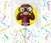 Curious George Lollipops Party Favors Personalized Suckers 12 Pcs