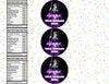 Cyber Punk Water Bottle Stickers 12 Pcs Labels Party Favors Supplies Decorations