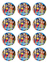 DC Super Hero Girls Edible Cupcake Toppers (12 Images) Cake Image Icing Sugar Sheet