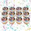 DC Super Hero Girls Edible Cupcake Toppers (12 Images) Cake Image Icing Sugar Sheet