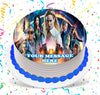 DC's Legends Of Tomorrow Edible Image Cake Topper Personalized Birthday Sheet Custom Frosting Round Circle