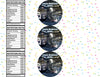 Dallas Cowboys Water Bottle Stickers 12 Pcs Labels Party Favors Supplies Decorations