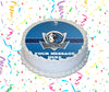 Dallas Mavericks Edible Image Cake Topper Personalized Birthday Sheet Custom Frosting Round Circle