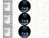 Darth Vader Water Bottle Stickers 12 Pcs Labels Party Favors Supplies Decorations