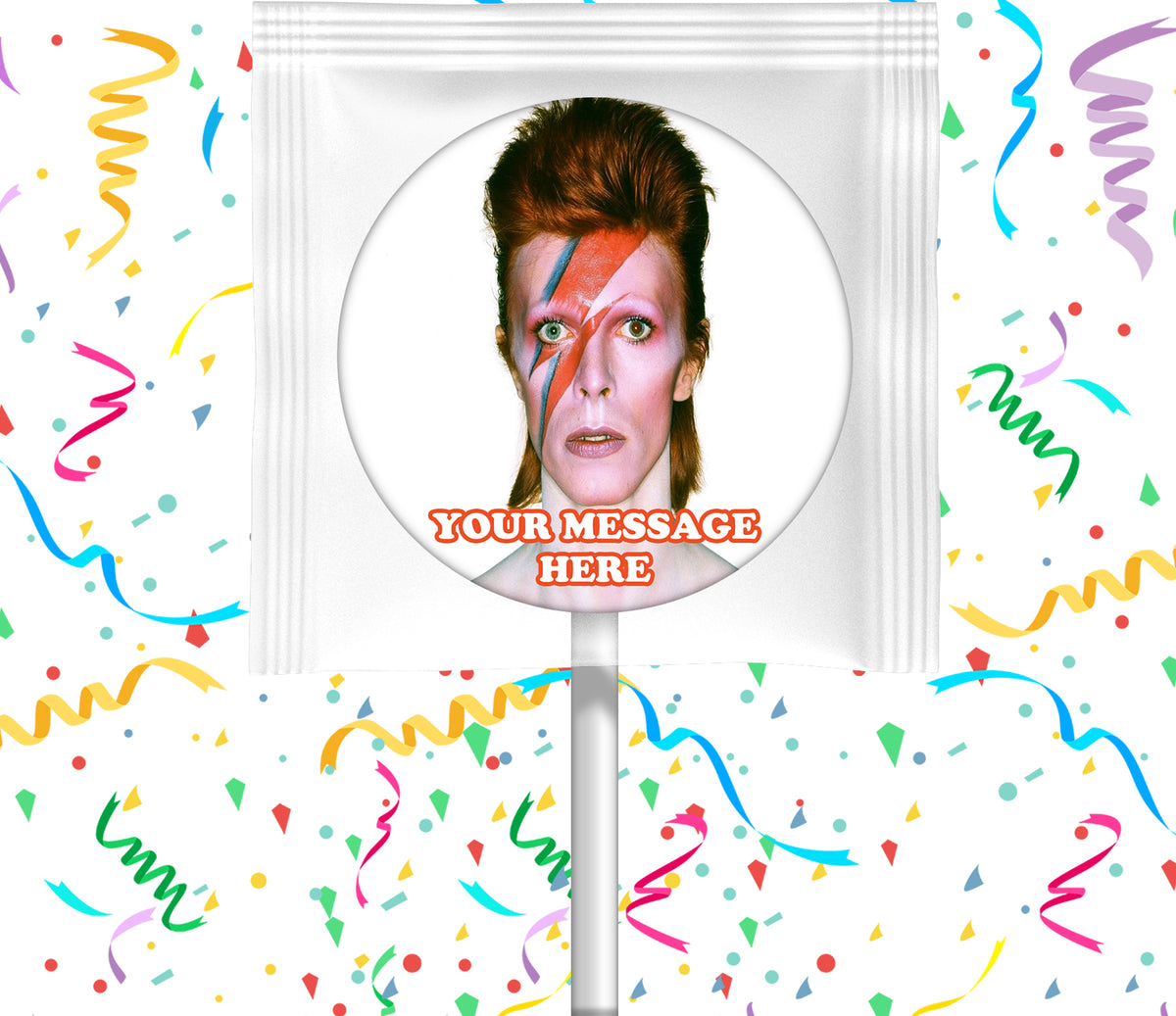 David Bowie Lollipops Party Favors Personalized Suckers 12 Pcs