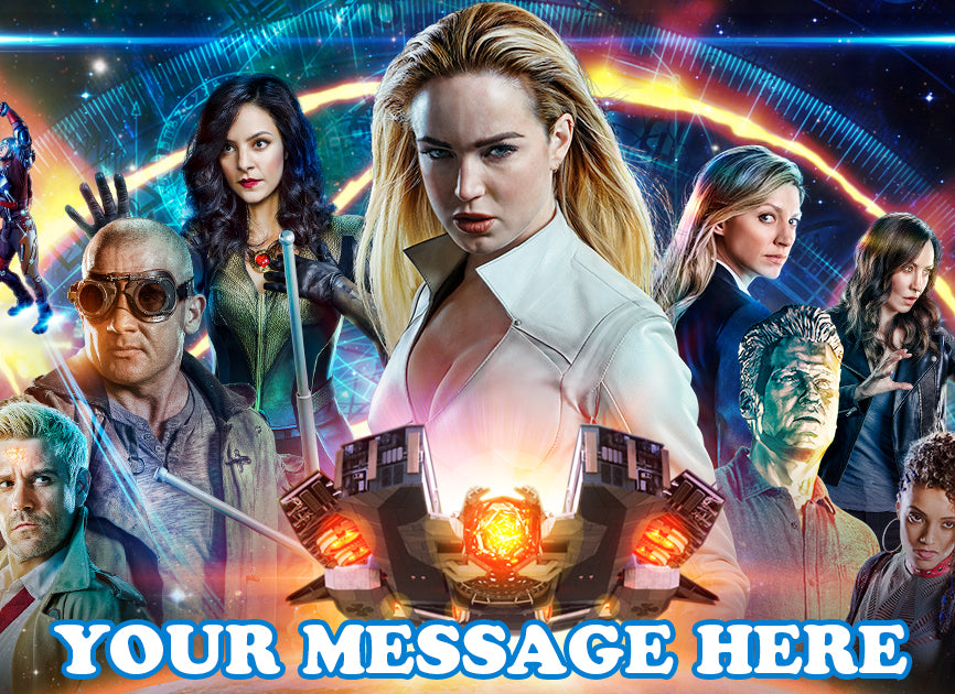 DC's Legends Of Tomorrow Edible Image Cake Topper Personalized Birthday Sheet Decoration Custom Party Frosting Transfer Fondant