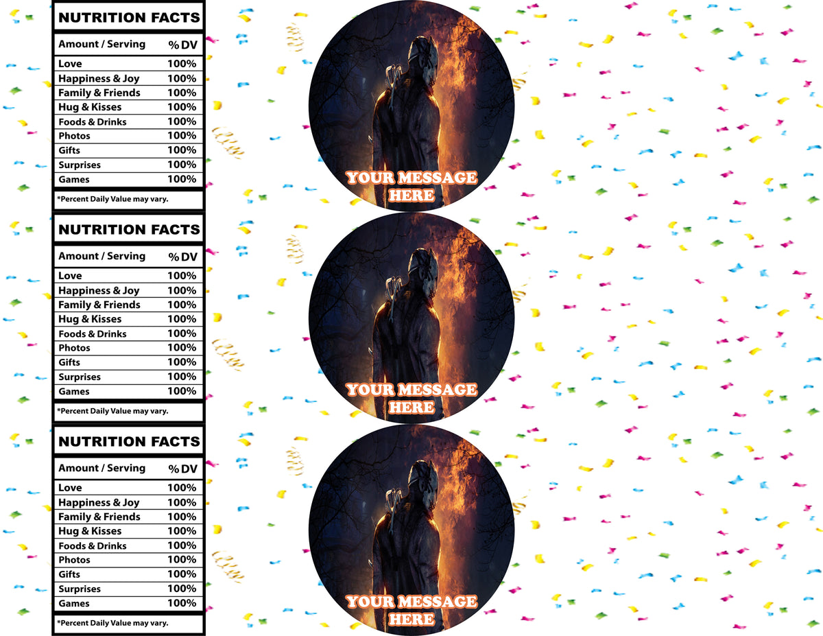 Dead By Daylight Water Bottle Stickers 12 Pcs Labels Party Favors Supplies Decorations