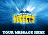 Denver Nuggets Edible Image Cake Topper Personalized Birthday Sheet Decoration Custom Party Frosting Transfer Fondant