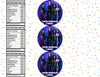 Descendants 3 Water Bottle Stickers 12 Pcs Labels Party Favors Supplies Decorations