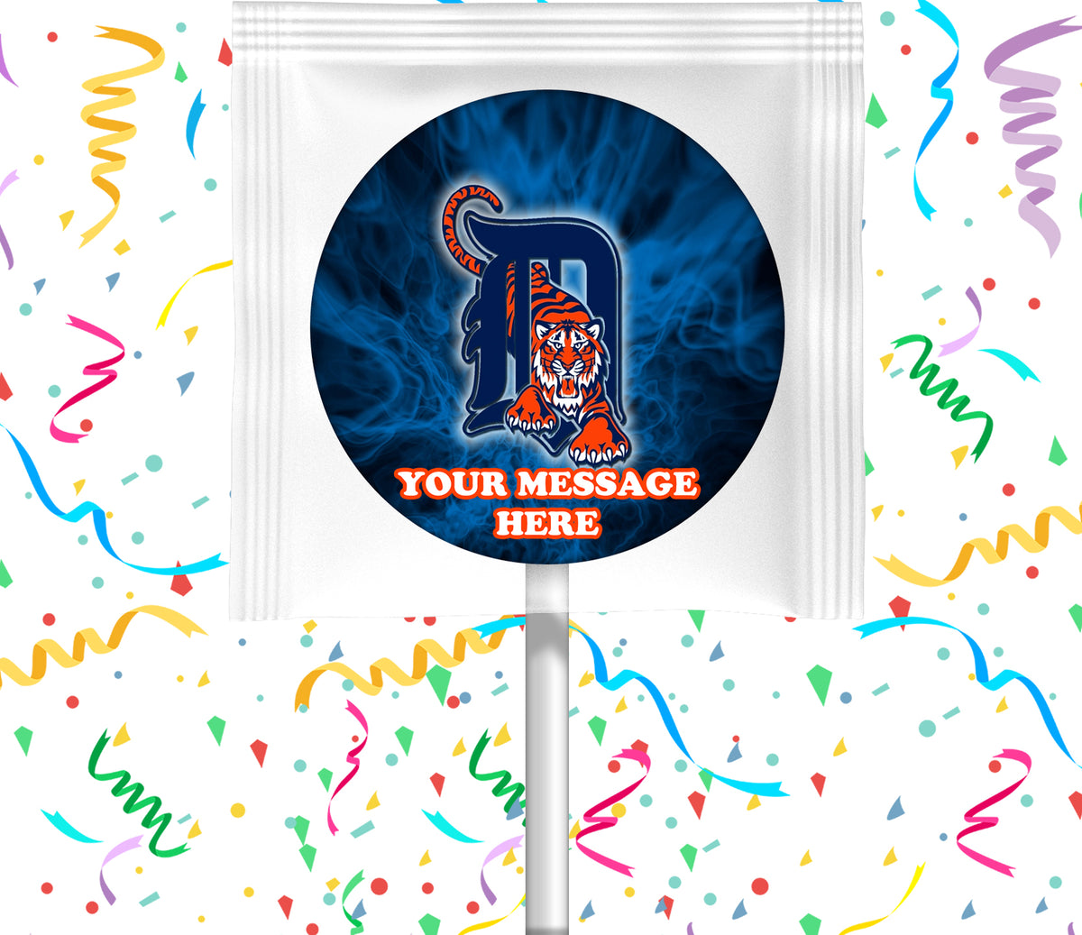 Detroit Tigers Lollipops Party Favors Personalized Suckers 12 Pcs