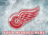 Detroit Red Wings Edible Image Cake Topper Personalized Birthday Sheet Decoration Custom Party Frosting Transfer Fondant