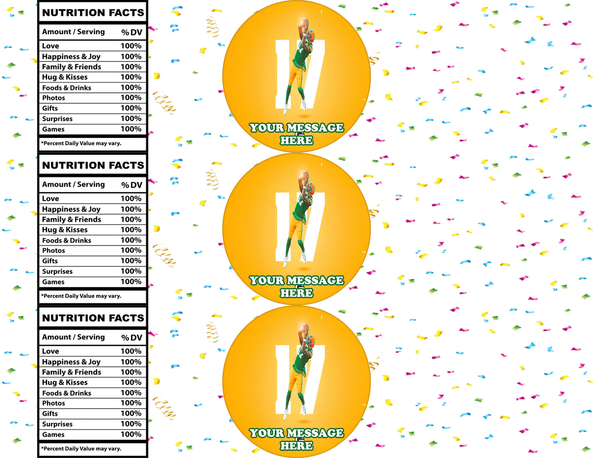 Devante Adams Water Bottle Stickers 12 Pcs Labels Party Favors Supplies Decorations