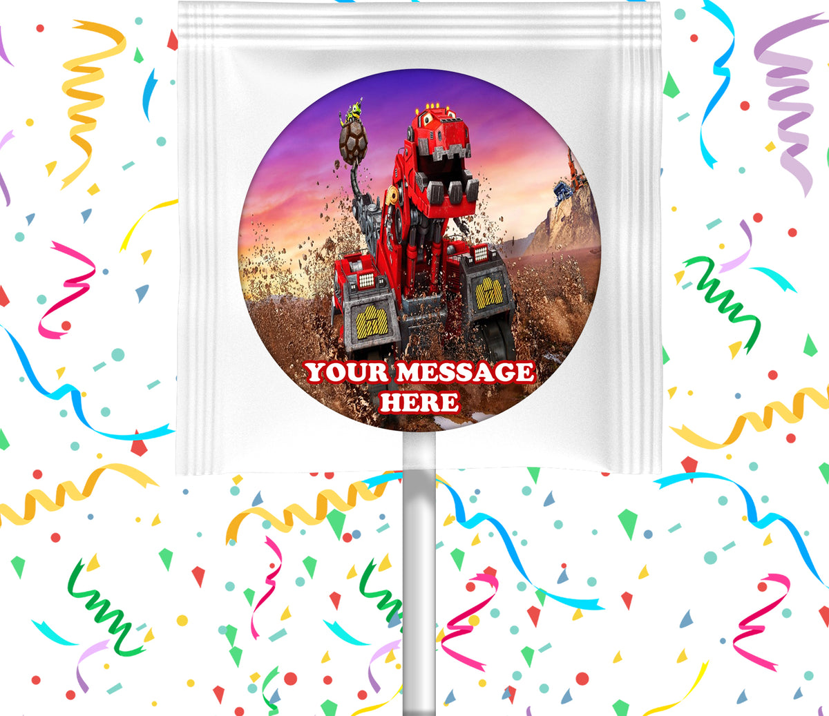 Dinotrux Lollipops Party Favors Personalized Suckers 12 Pcs