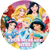 Disney Princess Edible Image Cake Topper Personalized Birthday Sheet Custom Frosting Round Circle
