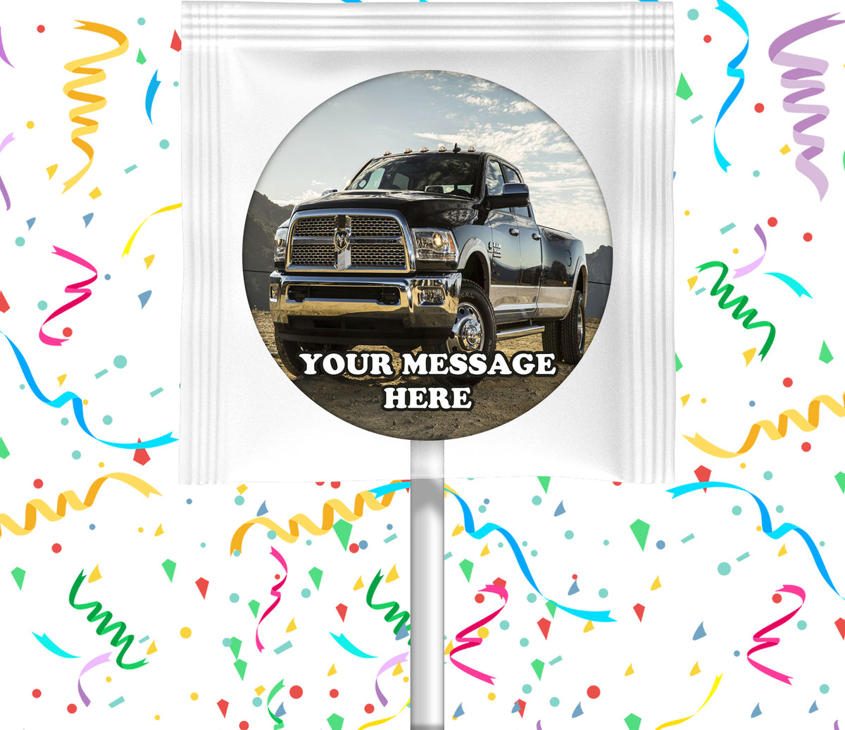 Dodge Ram Lollipops Party Favors Personalized Suckers 12 Pcs