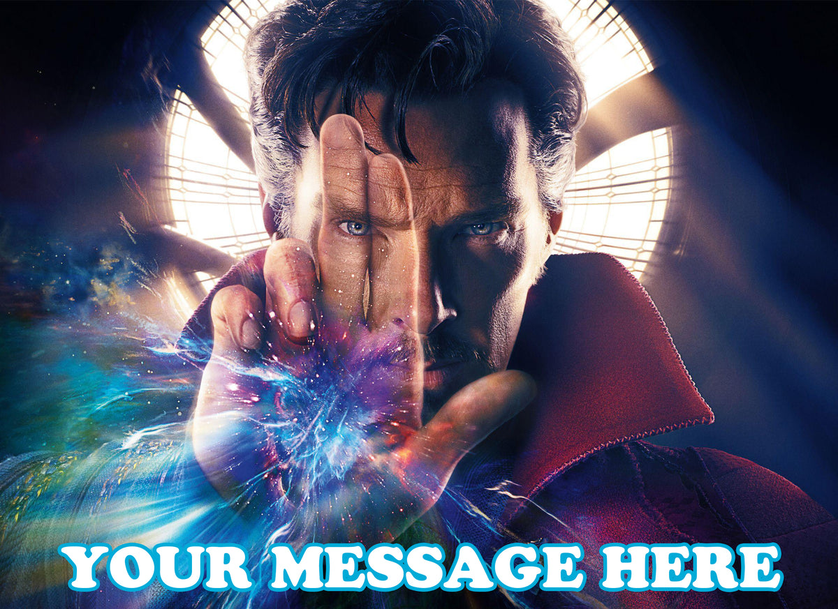Doctor Strange Edible Image Cake Topper Personalized Birthday Sheet Decoration Custom Party Frosting Transfer Fondant