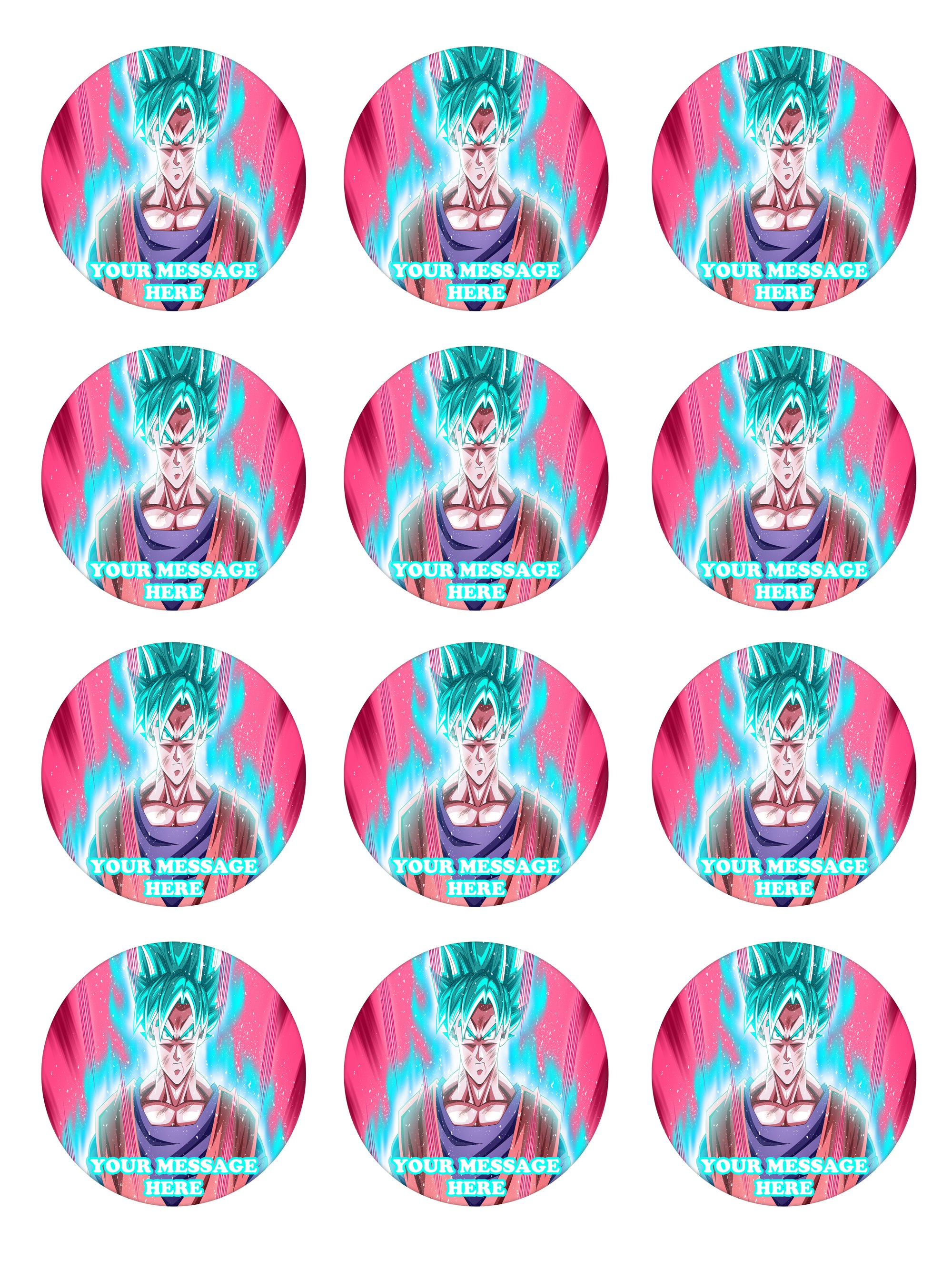 Dragon Ball Eternal Dragon Wish 12 Count Edible Cupcake Topper