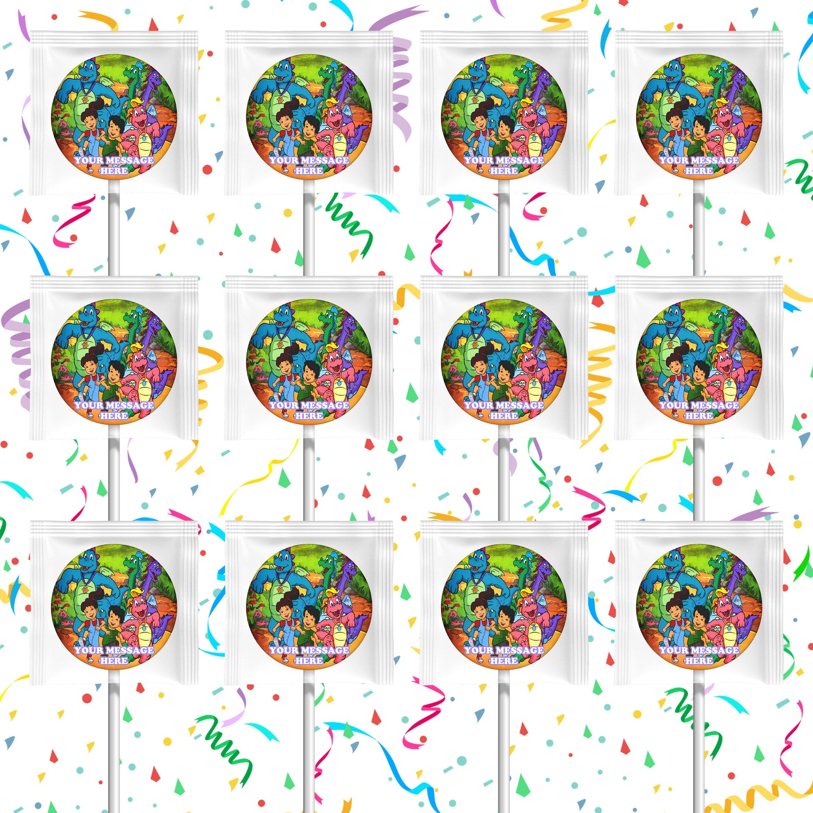 Dragon Tales Lollipops Party Favors Personalized Suckers 12 Pcs