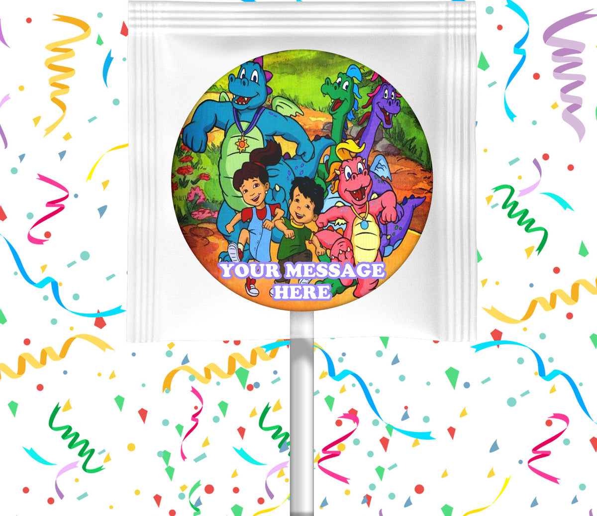Dragon Tales Lollipops Party Favors Personalized Suckers 12 Pcs