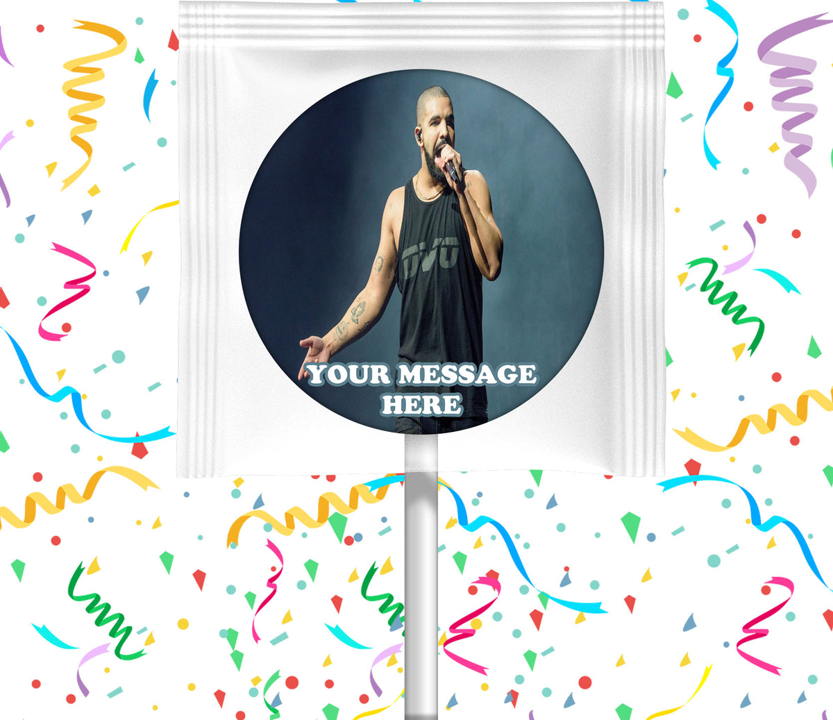 Drake Lollipops Party Favors Personalized Suckers 12 Pcs