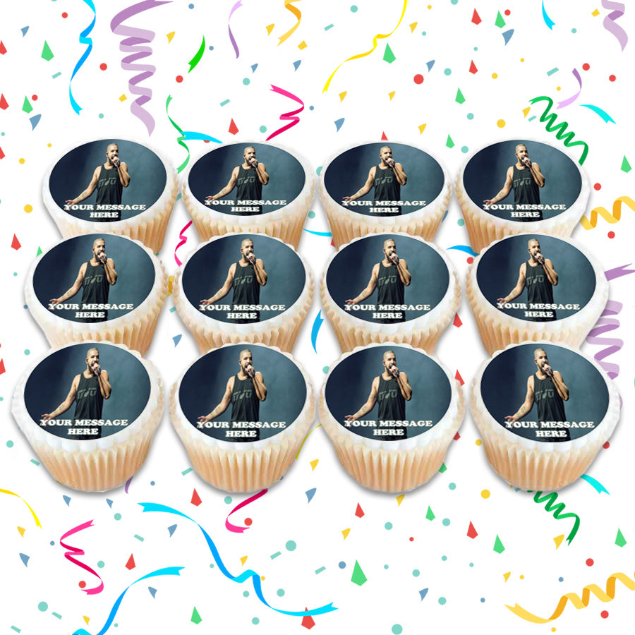 Drake Edible Cupcake Toppers (12 Images) Cake Image Icing Sugar Sheet