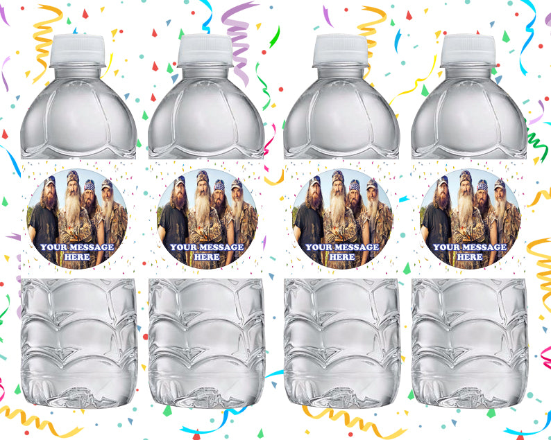 Duck Dynasty Water Bottle Stickers 12 Pcs Labels Party Favors Supplies ...