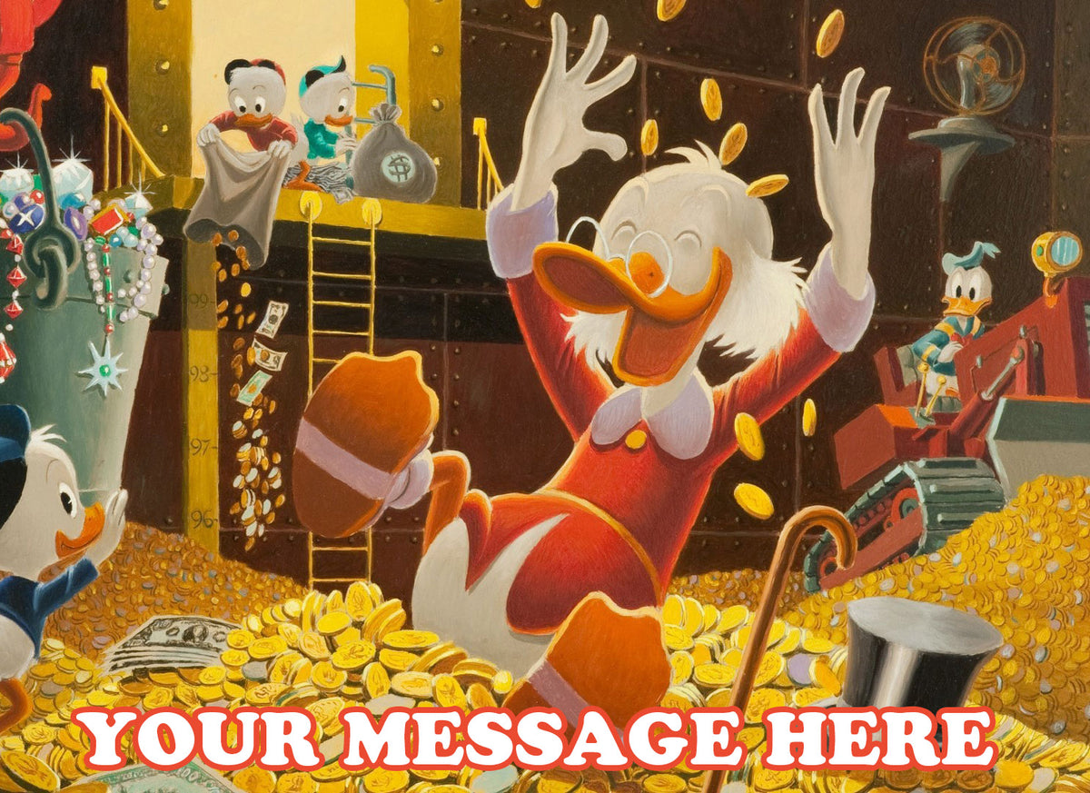 DuckTales Edible Image Cake Topper Personalized Birthday Sheet Decoration Custom Party Frosting Transfer Fondant