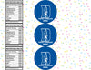Duke Blue Devils Water Bottle Stickers 12 Pcs Labels Party Favors Supplies Decorations
