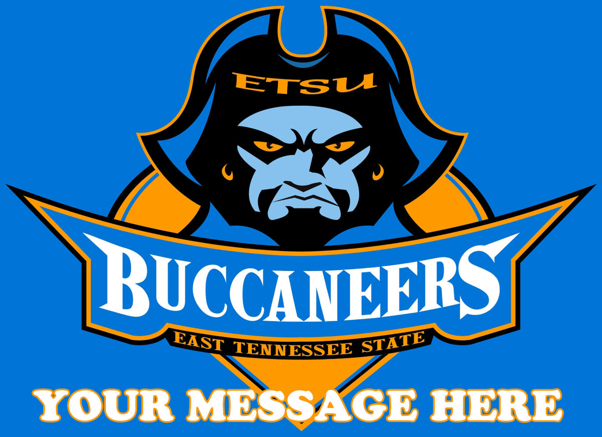 East Tennessee State Buccaneers Edible Image Cake Topper Personalized Birthday Sheet Decoration Custom Party Frosting Transfer Fondant