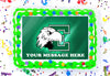 Eastern Michigan Eagles Edible Image Cake Topper Personalized Birthday Sheet Decoration Custom Party Frosting Transfer Fondant