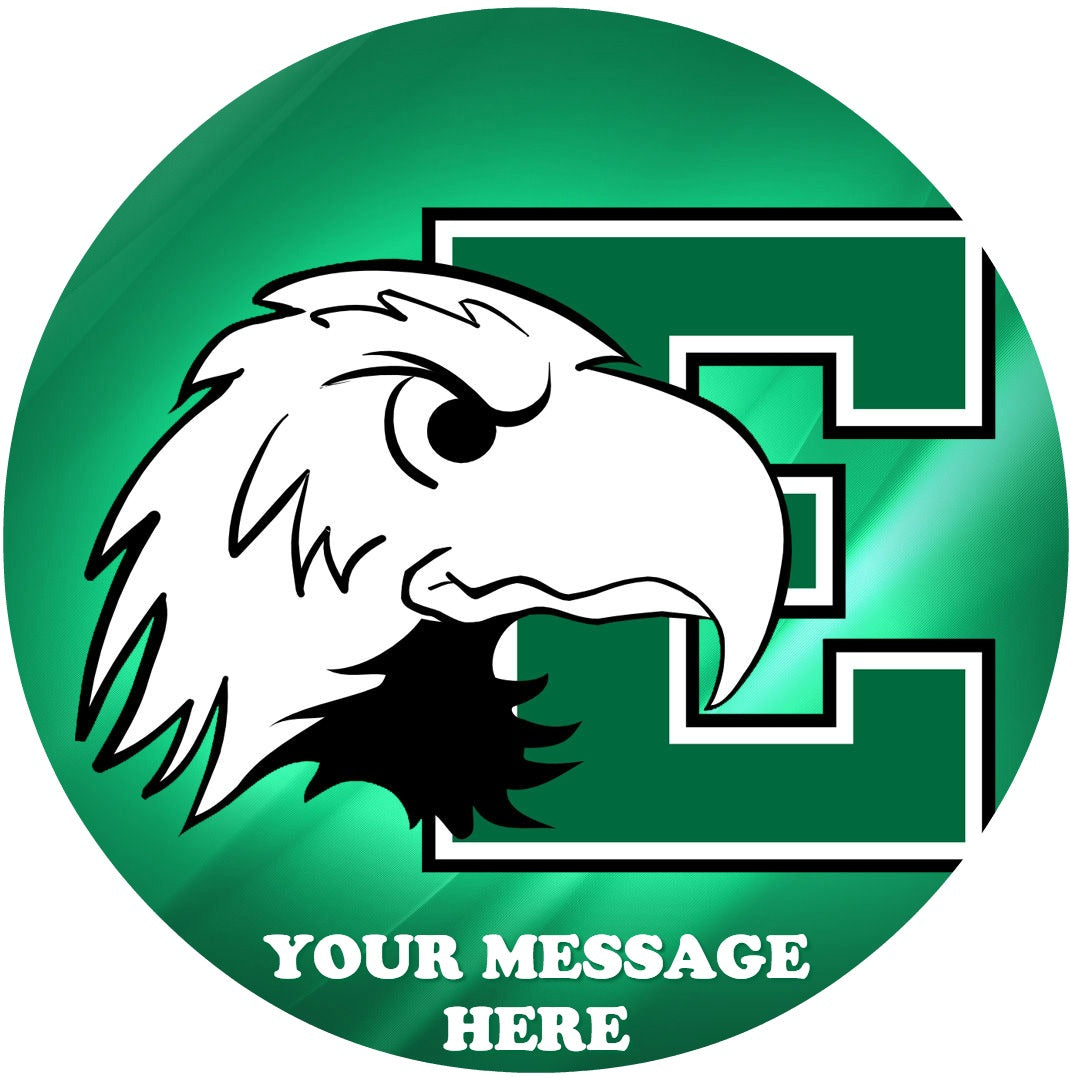 Eastern Michigan Eagles Edible Image Cake Topper Personalized Birthday Sheet Custom Frosting Round Circle