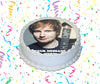 Ed Sheeran Edible Image Cake Topper Personalized Birthday Sheet Custom Frosting Round Circle