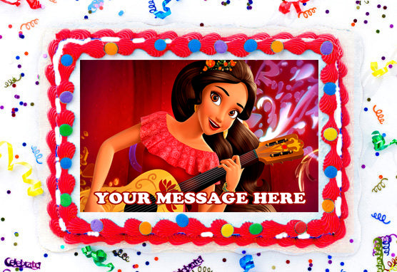 Elena Of Avalor Edible Image Cake Topper Personalized Birthday Sheet Decoration Custom Party Frosting Transfer Fondant