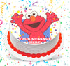 Elmo Edible Image Cake Topper Personalized Birthday Sheet Custom Frosting Round Circle
