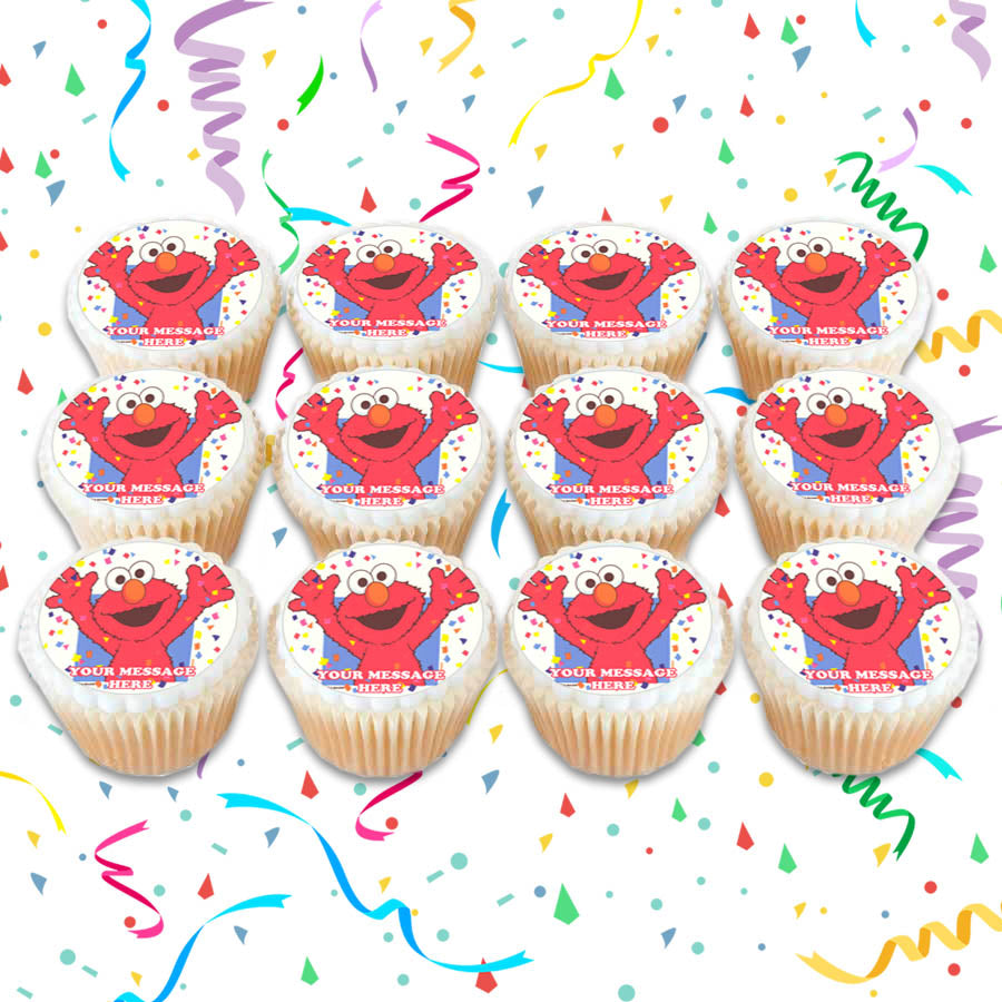 Elmo Edible Cupcake Toppers (12 Images) Cake Image Icing Sugar Sheet