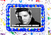 Elvis Presley Edible Image Cake Topper Personalized Birthday Sheet Decoration Custom Party Frosting Transfer Fondant