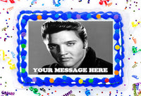 Elvis Presley Edible Image Cake Topper Personalized Birthday Sheet Dec ...