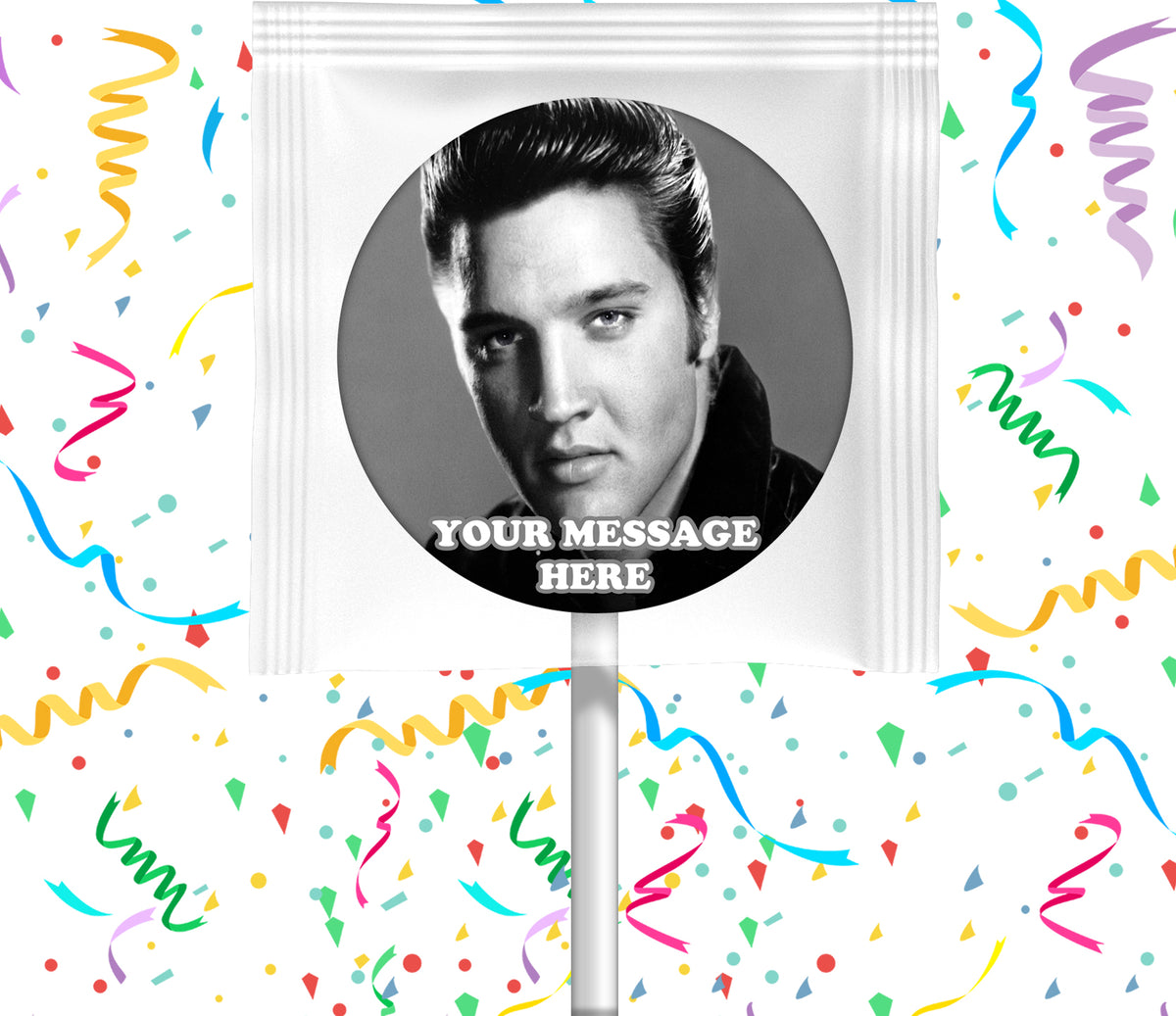 Elvis Presley Lollipops Party Favors Personalized Suckers 12 Pcs