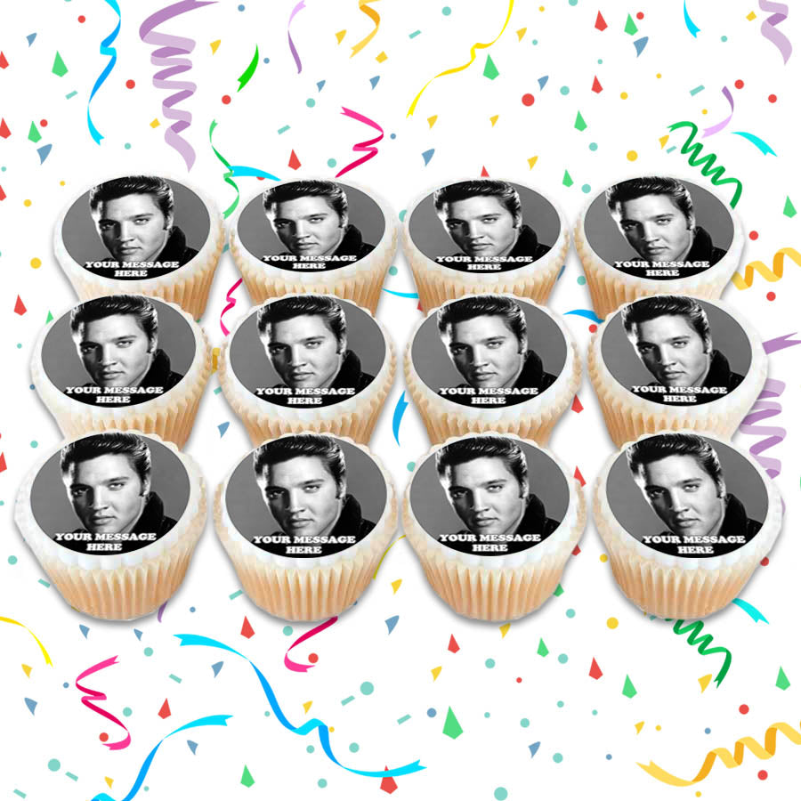 Elvis Presley Edible Cupcake Toppers (12 Images) Cake Image Icing Sugar Sheet