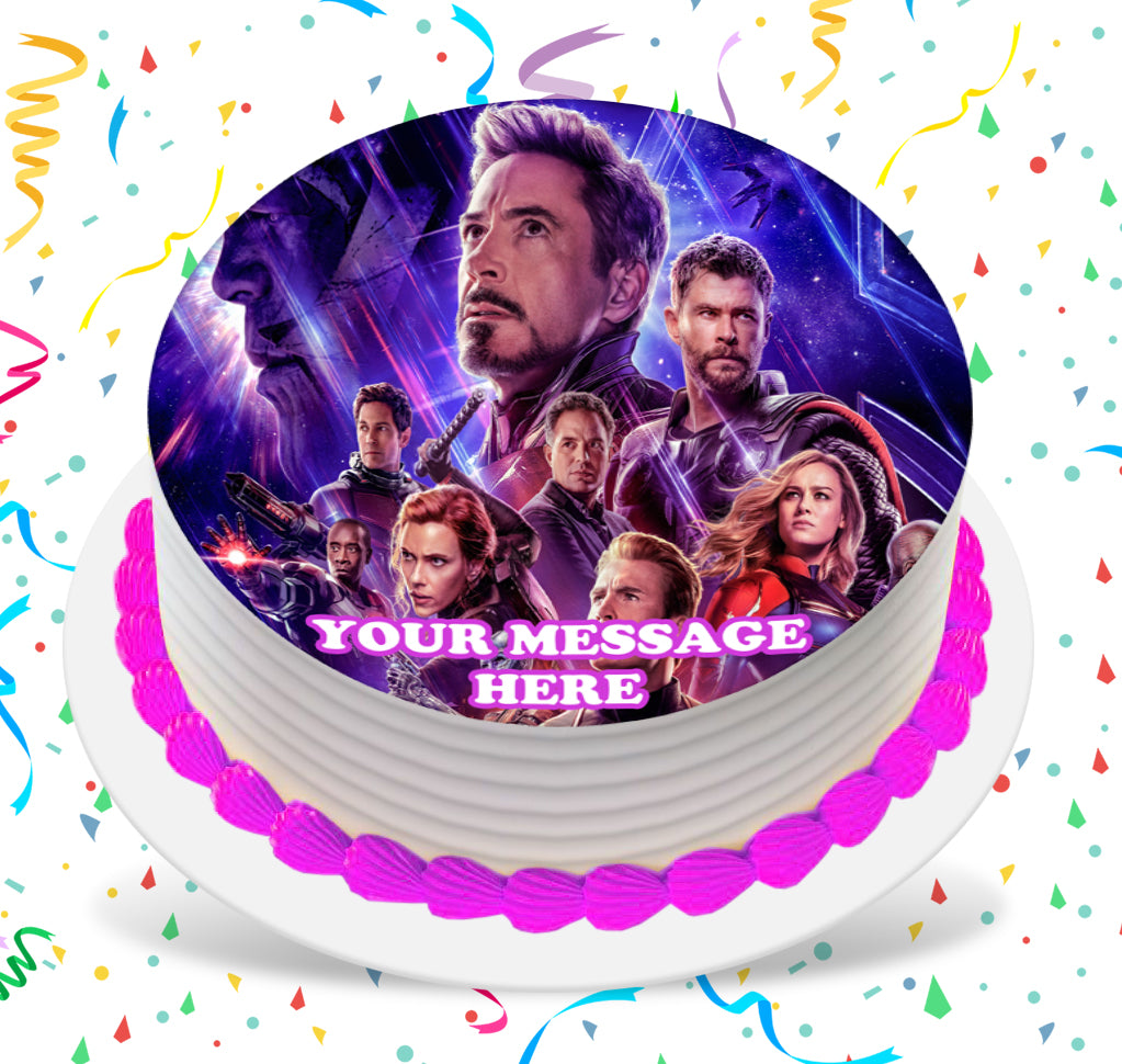 AvengersA Edible Cake Toppers Round – Cakecery