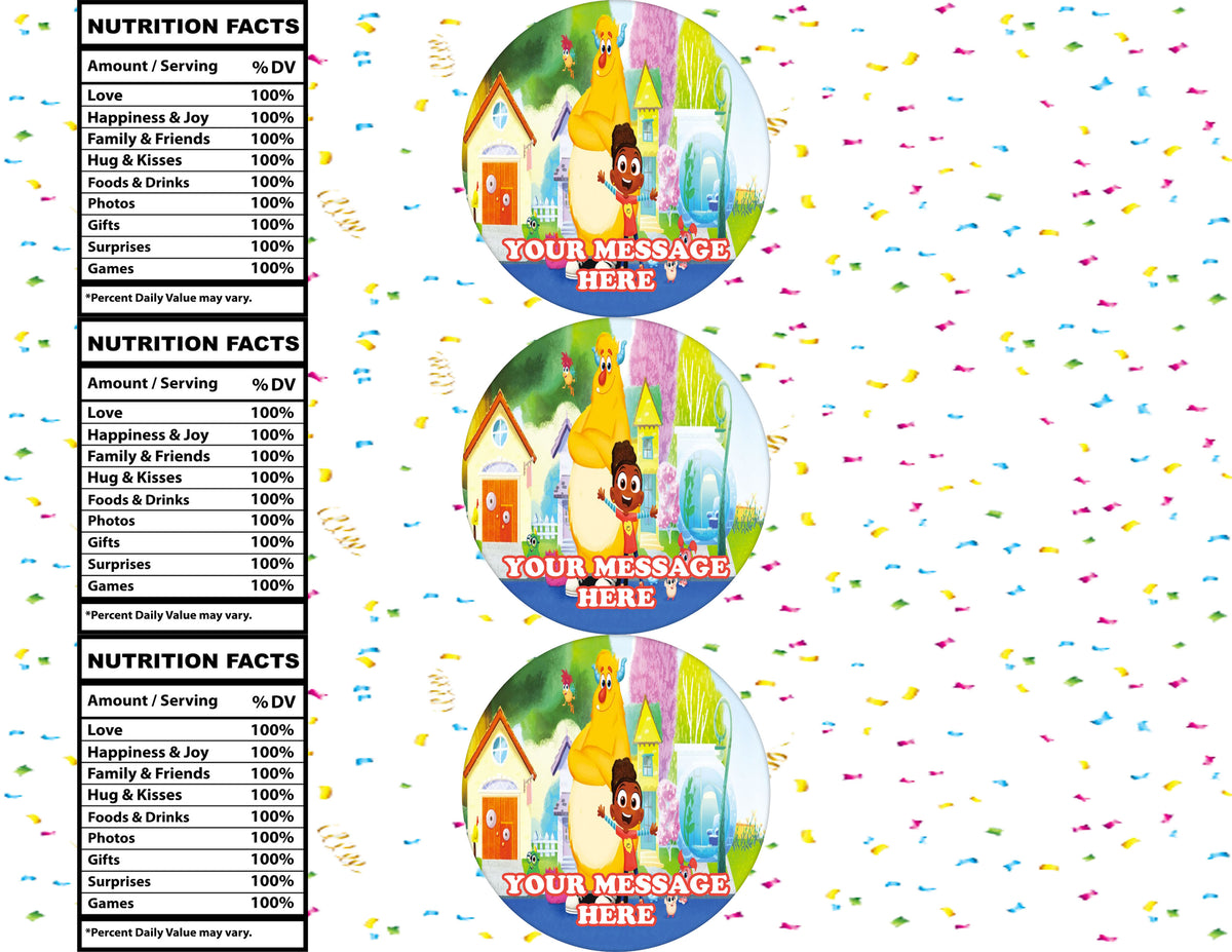 Esme And Roy Water Bottle Stickers 12 Pcs Labels Party Favors Supplies Decorations