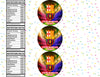 FC Barcelona Water Bottle Stickers 12 Pcs Labels Party Favors Supplies Decorations