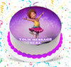 Fancy Nancy Edible Image Cake Topper Personalized Birthday Sheet Custom Frosting Round Circle