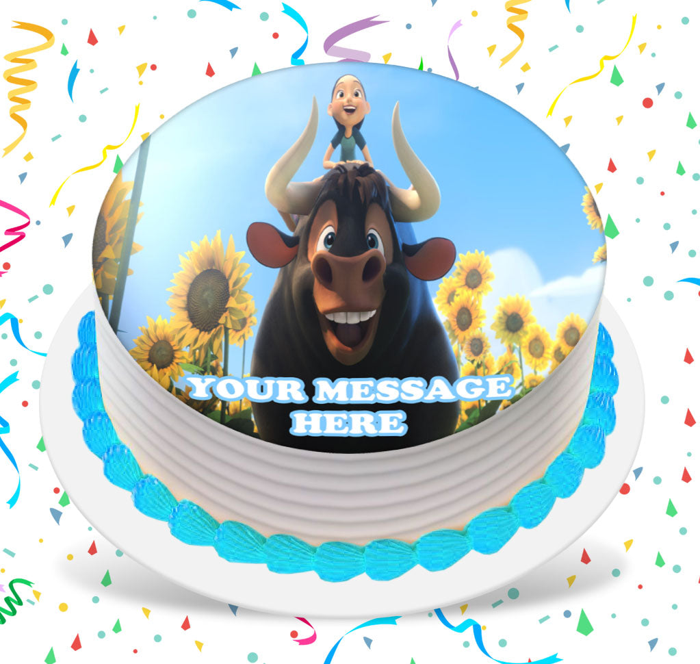 Ferdinand Edible Image Cake Topper Personalized Birthday Sheet Custom Frosting Round Circle